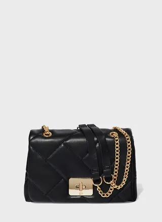 Logo Detailed Flap Over Crossbody
