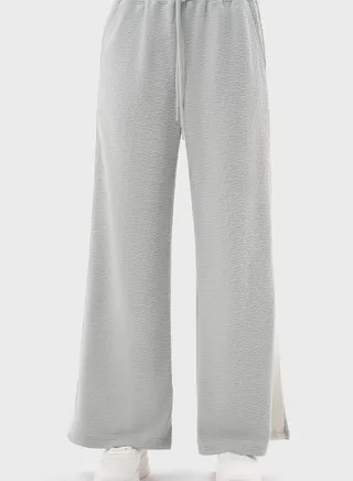 Ellis Taped Wide Leg Pants  (Solid