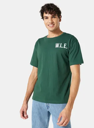 Eco-Friendly Logo Oversized Crew T-Shirt