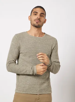 Solid Knit T-Shirt
