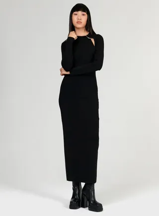 Hooded Knitted Dress