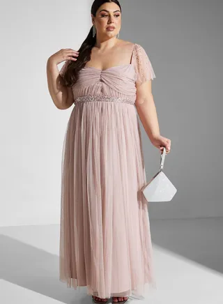 Sweetheart Neck Embellished Dress