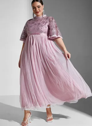Shimmer A-Line Dress