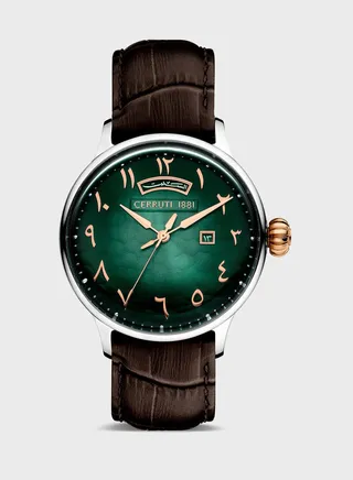 Dervio Leather Strap Analog Watch.