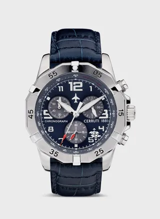 Manciano Leather Strap Analog Watch.