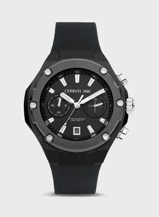 Silicone Strap Analog Watch
