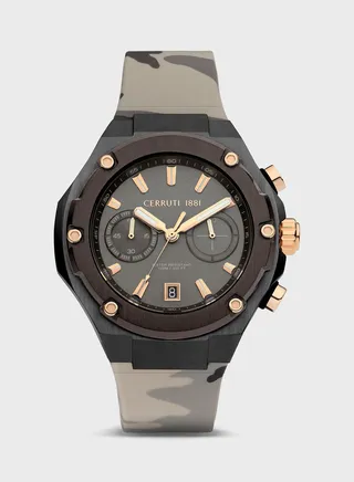 Silicone Strap Analog Watch