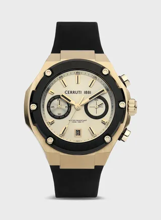 Silicone Strap Analog Watch
