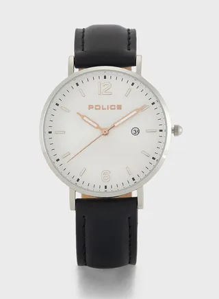 Calpe Leather Strap Analog Watch