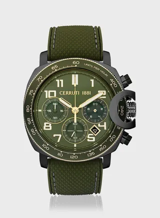 Silicone Strap Analog Watch