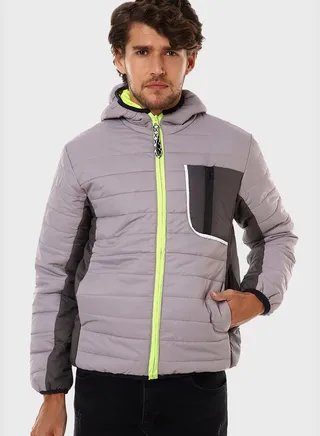 Hoodie Quilted Jacket