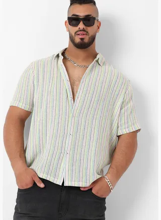 Short Sleeve Striped Shirt