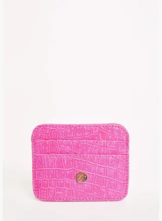 Faux Leather Card Holder