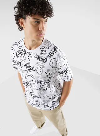 Smiley Printed T-Shirt