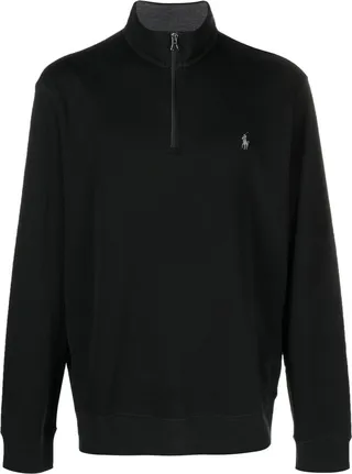 Logo Patch Half-Zip Pullover