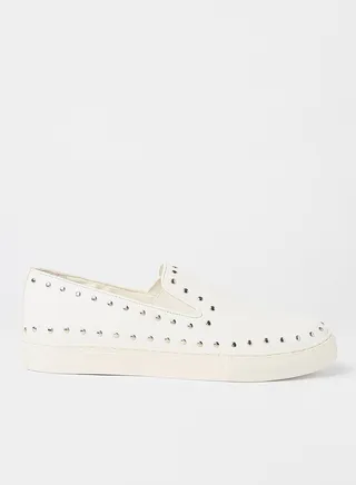 Studded Slip On Sneakers