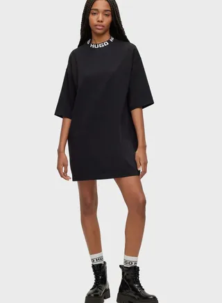 Crew Neck Logo T-Shirt Dress
