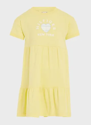 Kids Printed Tiered Dress