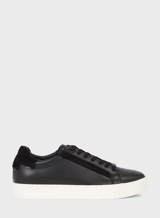 Cupsole Lace Up Low Top Sneakers