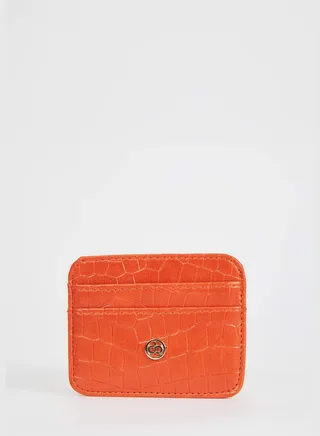 Faux Leather Card Holder
