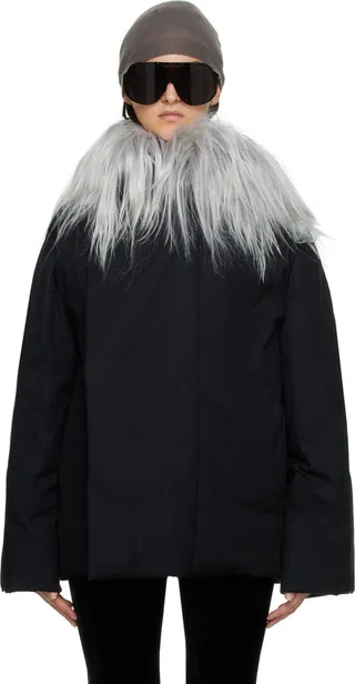 Rick Owens Black Down Secret Parka