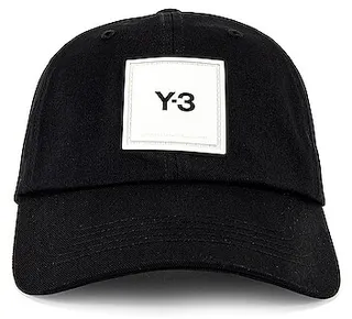 Y-3 Yohji Yamamoto SQL Cap in Black