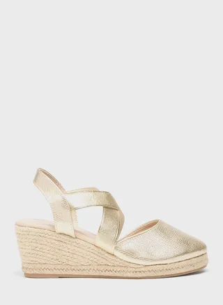 Multi Strap Wedge Sandals