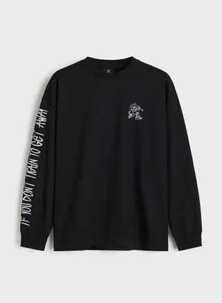 Oversized Printed Sweatshirt