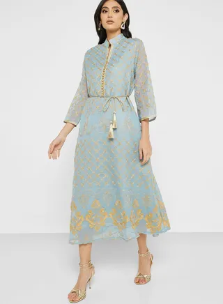 Embroidered Detail Dress