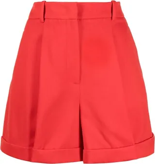 Pleated Wool Shorts