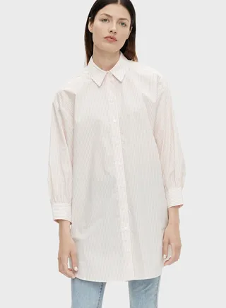 Button Down Longline Shirt