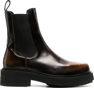 Black Ortega II Leather Chelsea Boots