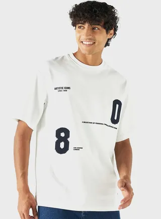 Graphic Crew Neck T-Shirt