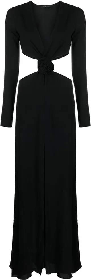 cut-out V-neck dress