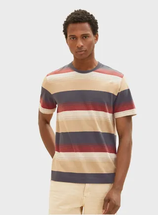 Striped Crew Neck T-Shirt
