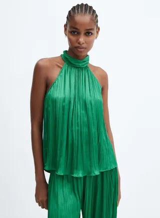 Halter Neck Tiered Top