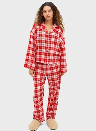 Button Down Pyjama Shirt