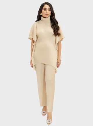Flared Sleeve Top & Pants Sets