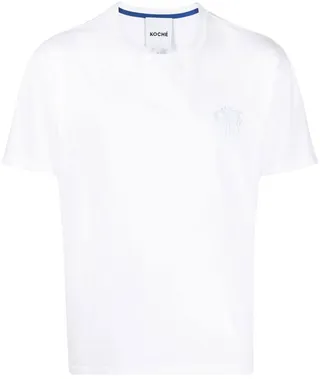 logo-embroidered short-sleeve T-shirt