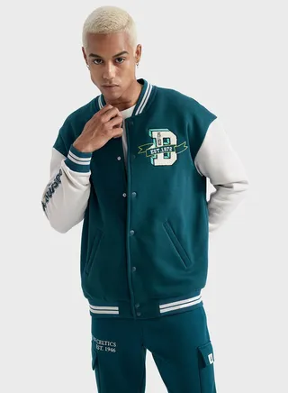 Graphic Bomber Jacket
