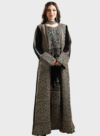 V-Neck Emballished  Jalabiya