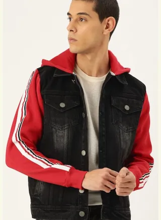 Stylish Color block Jeans Jacket