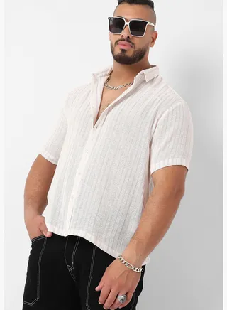 Short Sleeve Striped Shirt