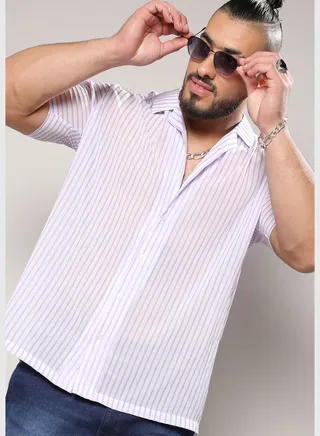 Short Sleeve Striped Shirt
