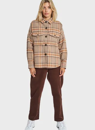 Checked Shacket