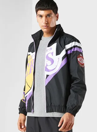 Los Angeles Lakers Exploded Logo Warm Up Jacket