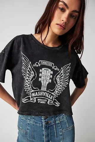 Nashville Crop Tee by Free People