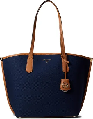 Michael Kors Jane Canvas Summer Beach Tote Bag