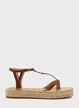 Burnished Flat Sandals