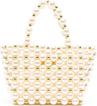 Les Reveries faux-pearl bag